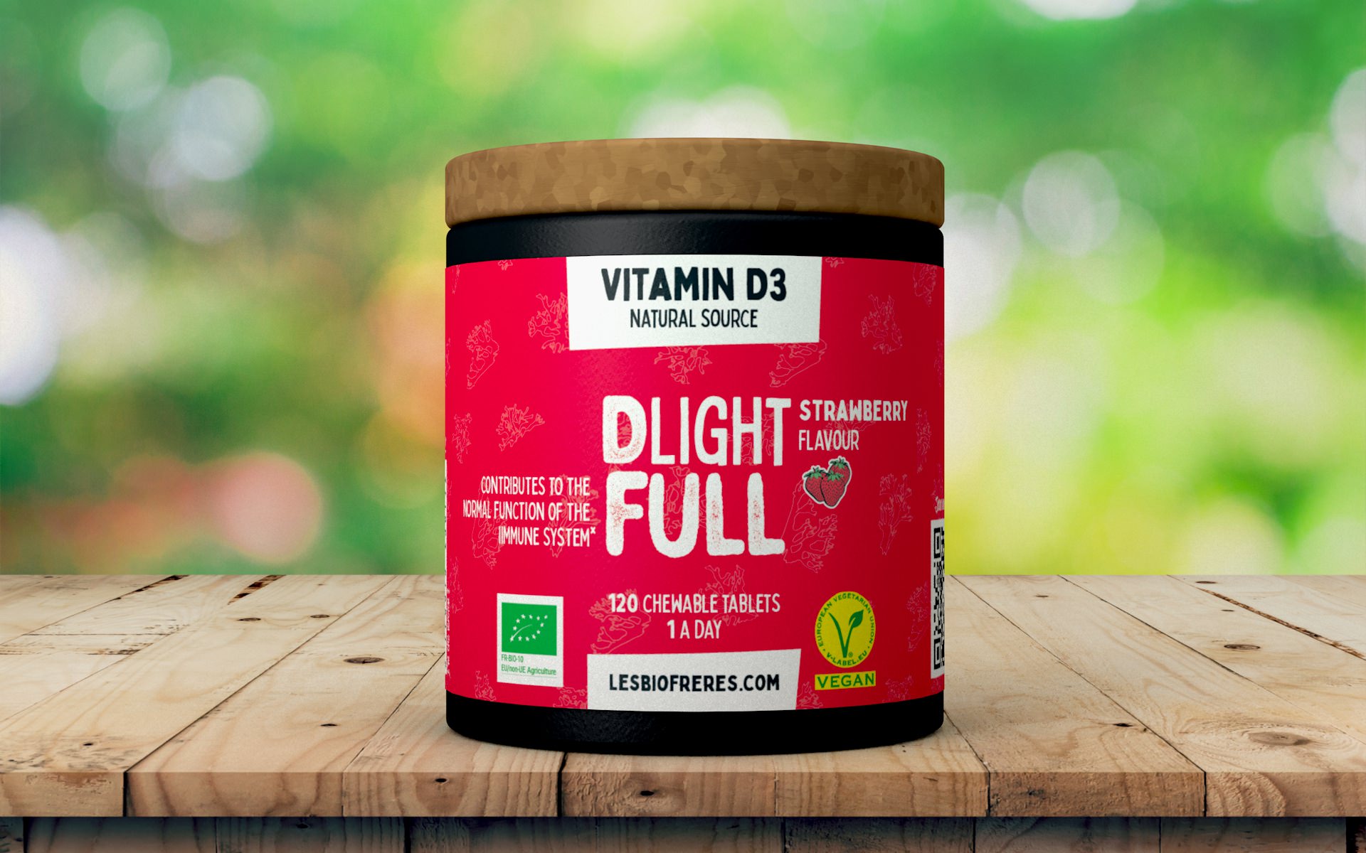 Dédé Fraise – Comprimés à croquer – Vitamine D3