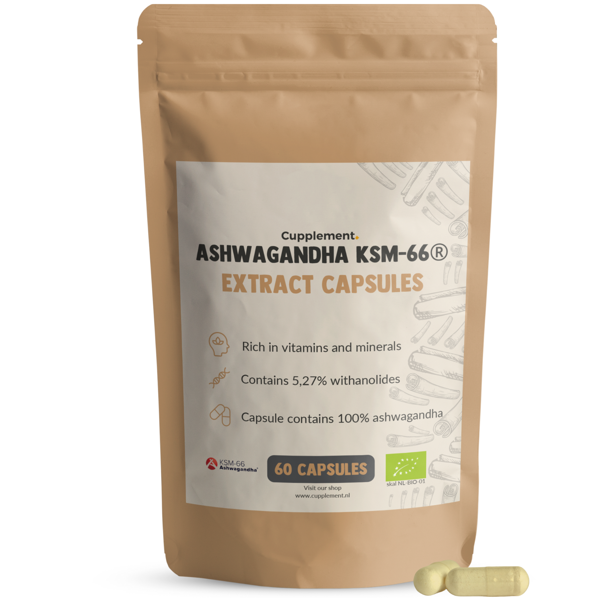 Ashwagandha KSM 66 - 500 MG per Capsules