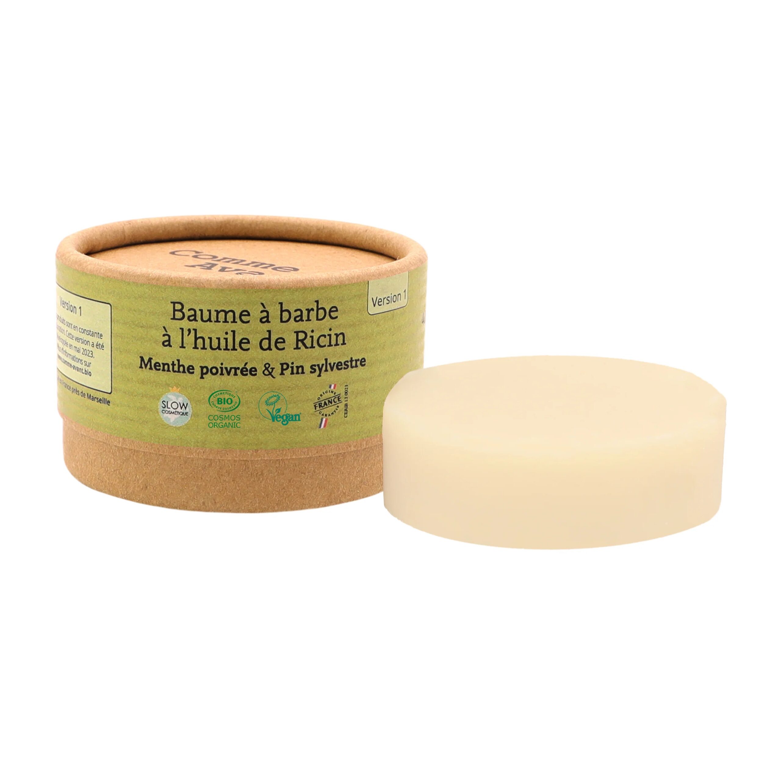 Baume à Barbe à l’huile de Ricin – Menthe poivrée &Pin Sylvestre