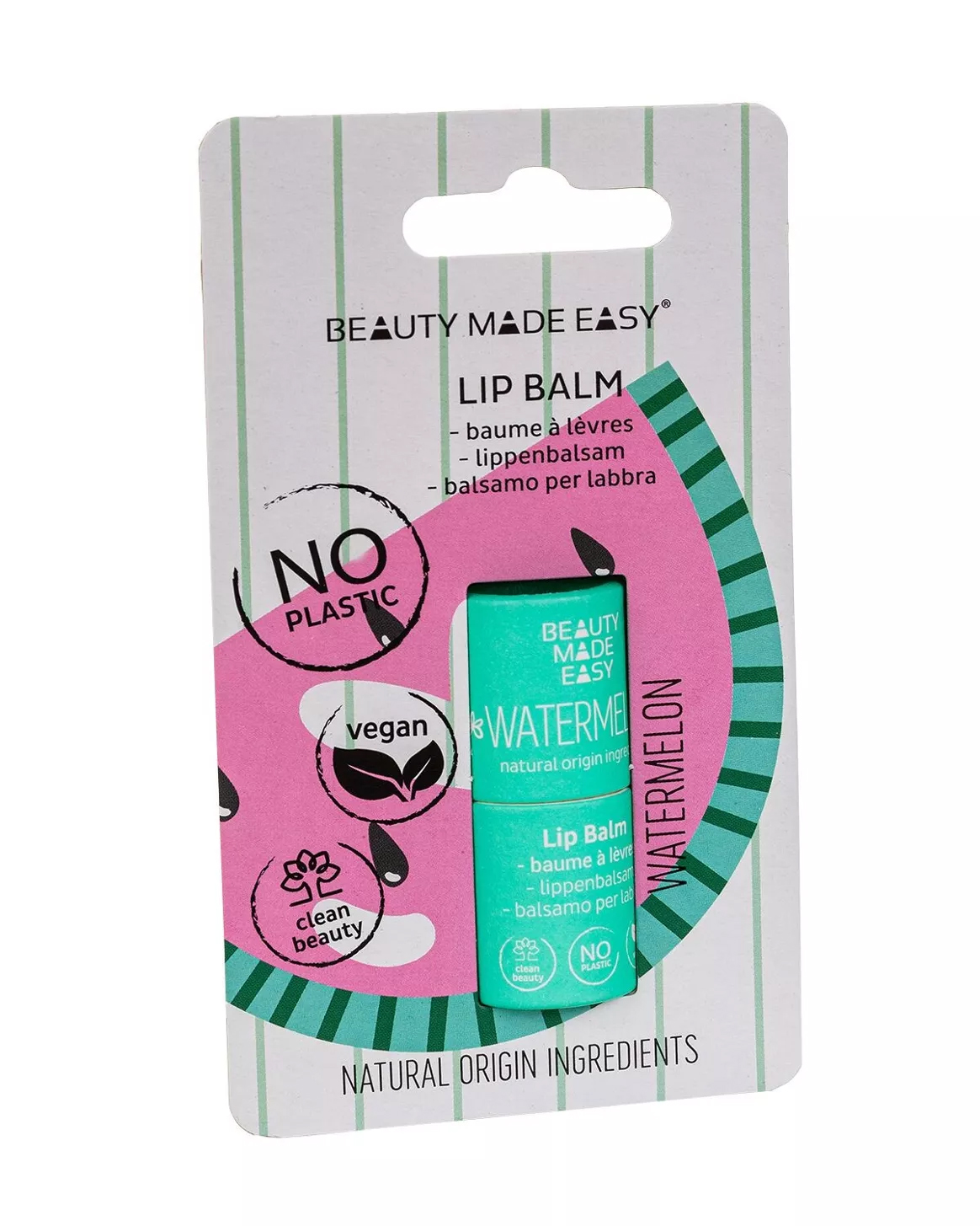 Paper tube lip balm - Watermelon