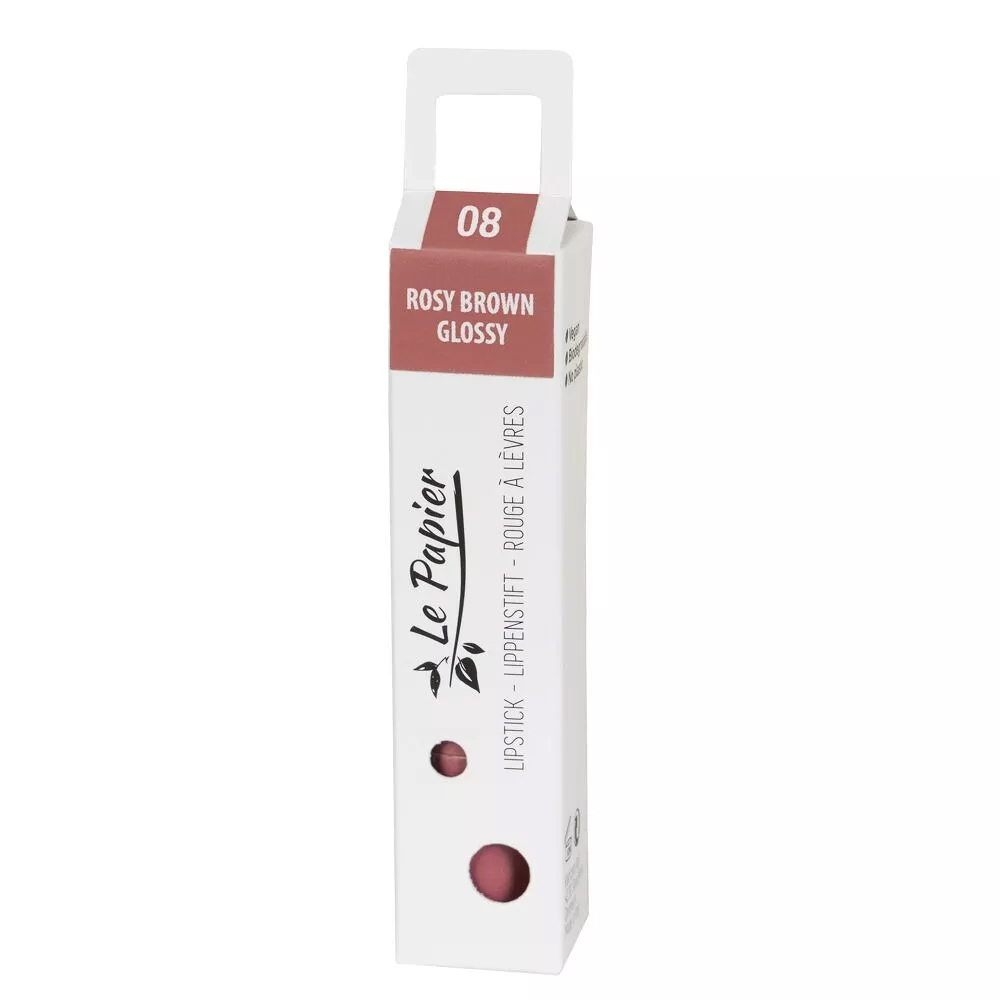 Le Papier lipstick ROSY BROWN 08 glossy