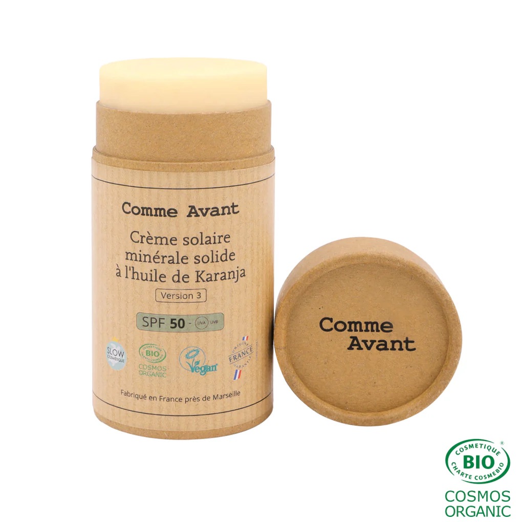 SPF50 Solid Mineral Sunscreen with Karanja Oil – Peach &Apricot