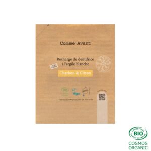 Dentifrice en pâte au charbon végétal et citron