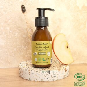 Dentifrice enfant en pâte à la pomme