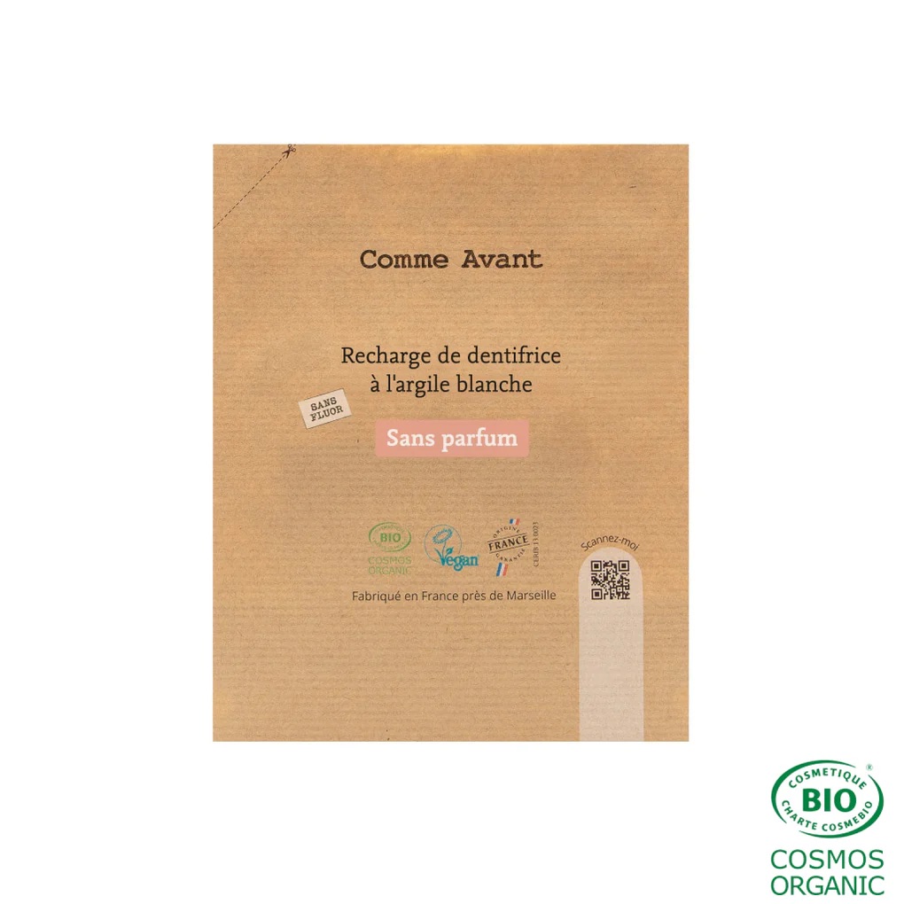 Dentifrice en pâte à l’argile blanche