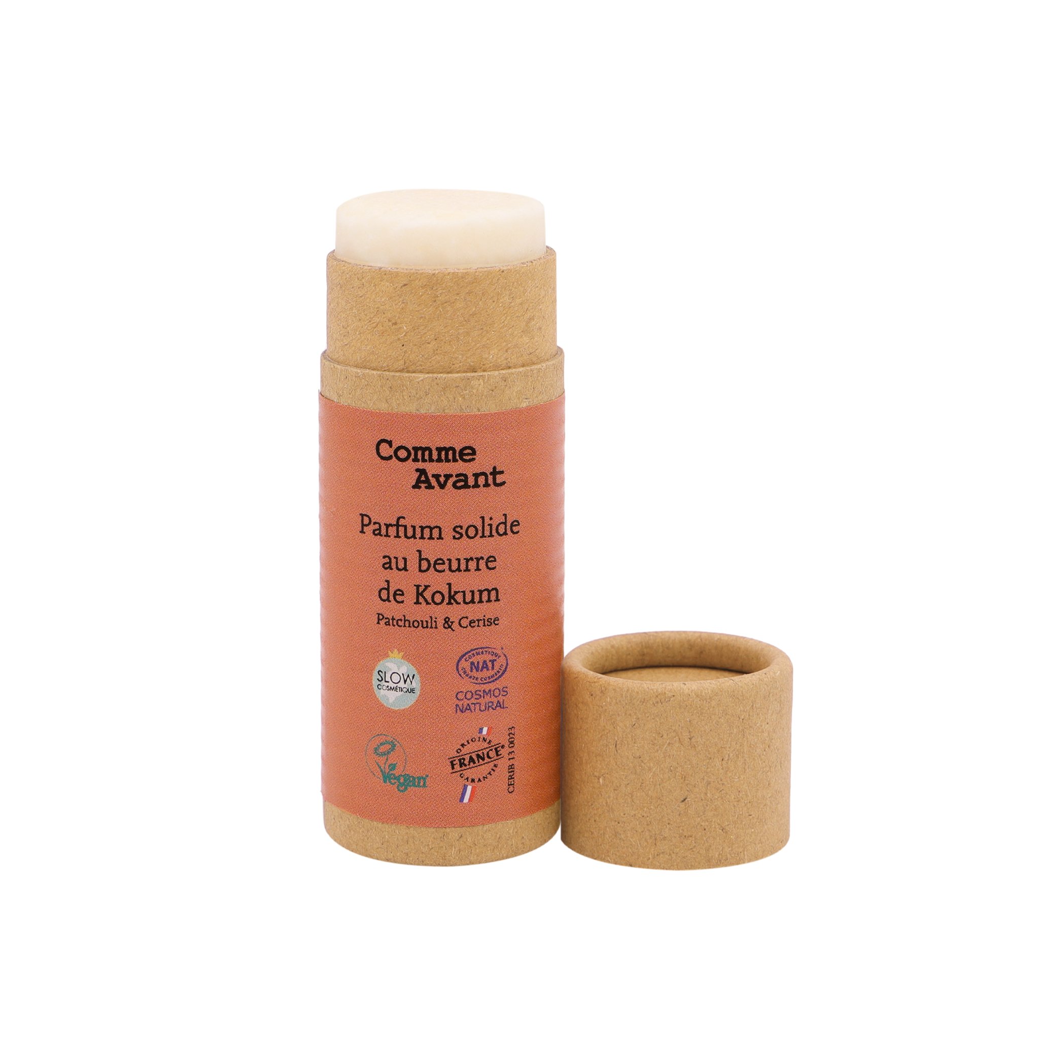 Parfum solide sucré au beurre de kokum – Patchouli & Cherry