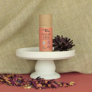 Parfum solide sucré au beurre de kokum – Patchouli & Cherry