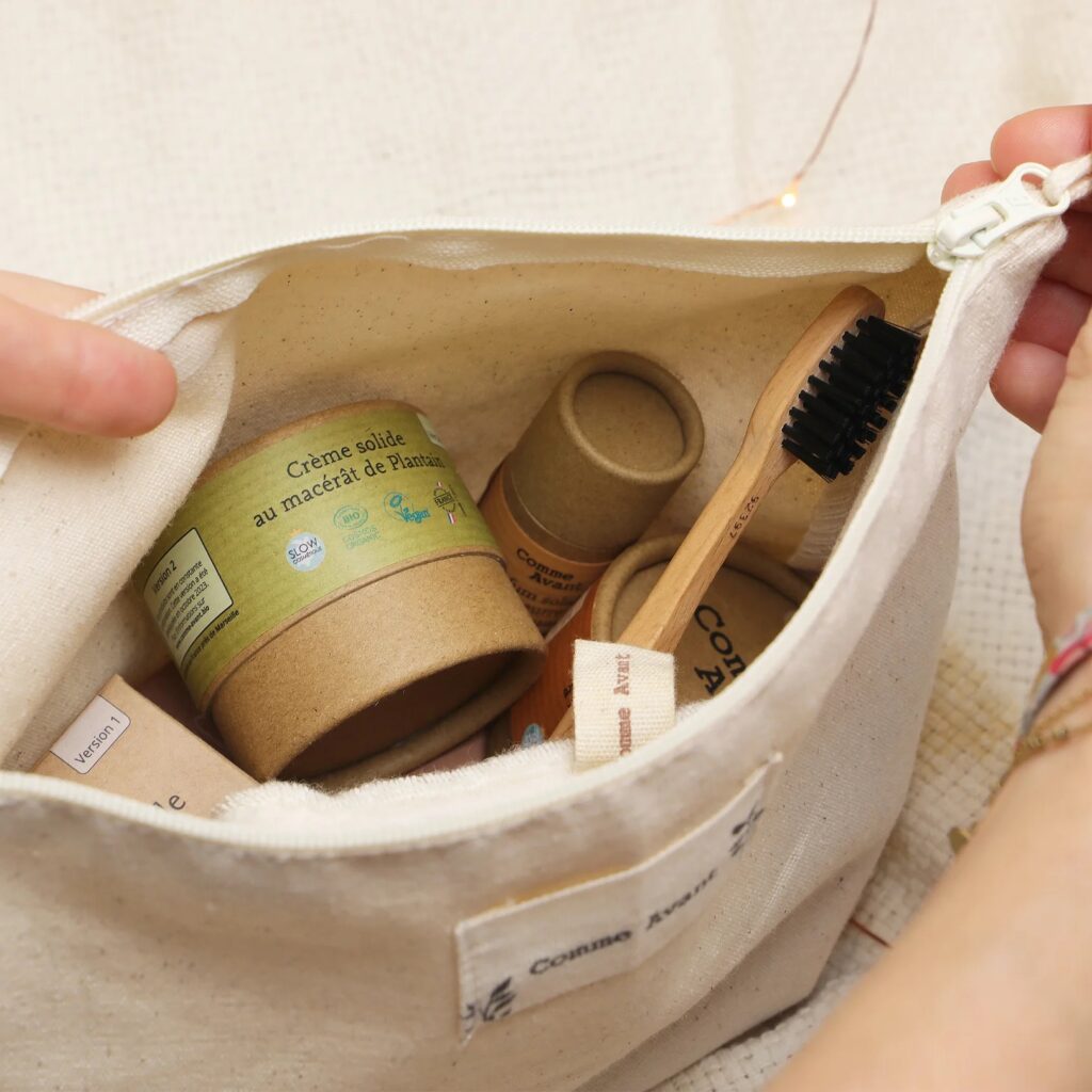 Pochette de Toilette en coton bio