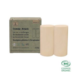 Déodorant solide eucalyptus &pin sylvestre -Lot de 2 recharges