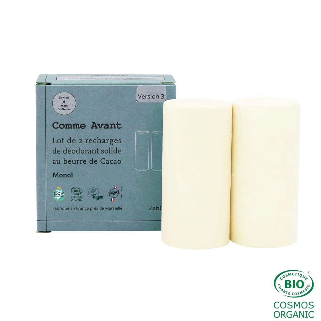 Déodorant solide Monoï-Lot de 2 recharges
