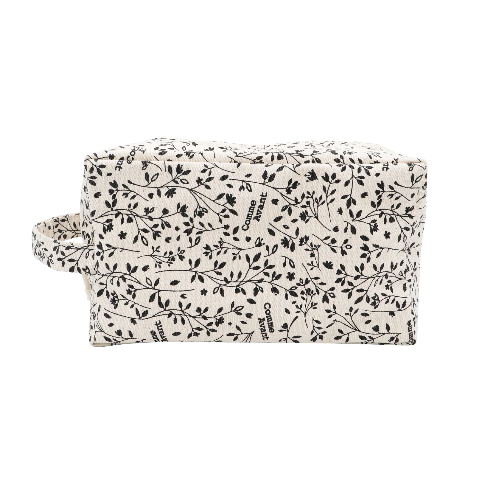 Trousse de Toilette Fleurie en coton bio