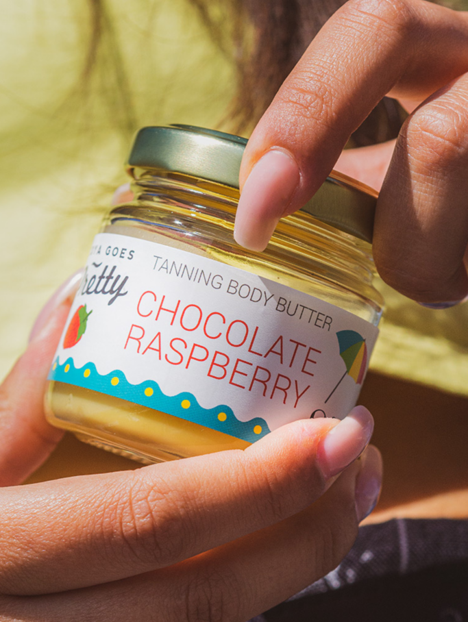 Chocolate & Raspberry Tanning Body Cream