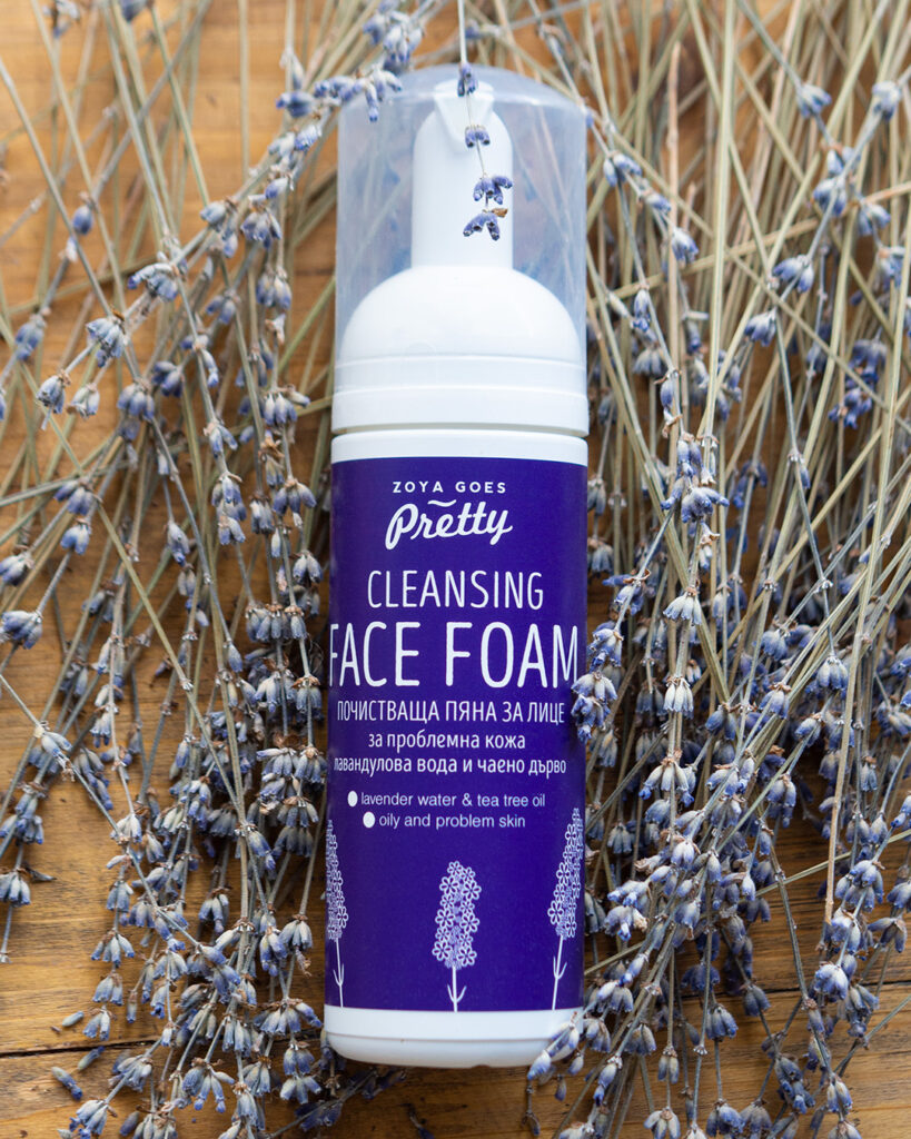 Cleansing face foam-Lavender & Tea Tree