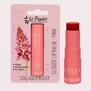 Glossy Lip balm with Collagen – Pink